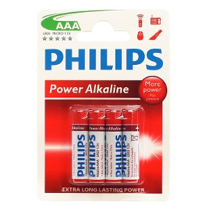 Pila Alcalina AAA Philips x4