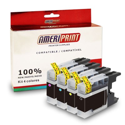 Pack Cartuchos Compatibles Brother LC 75 DCP J525 725 925 Ameriprint