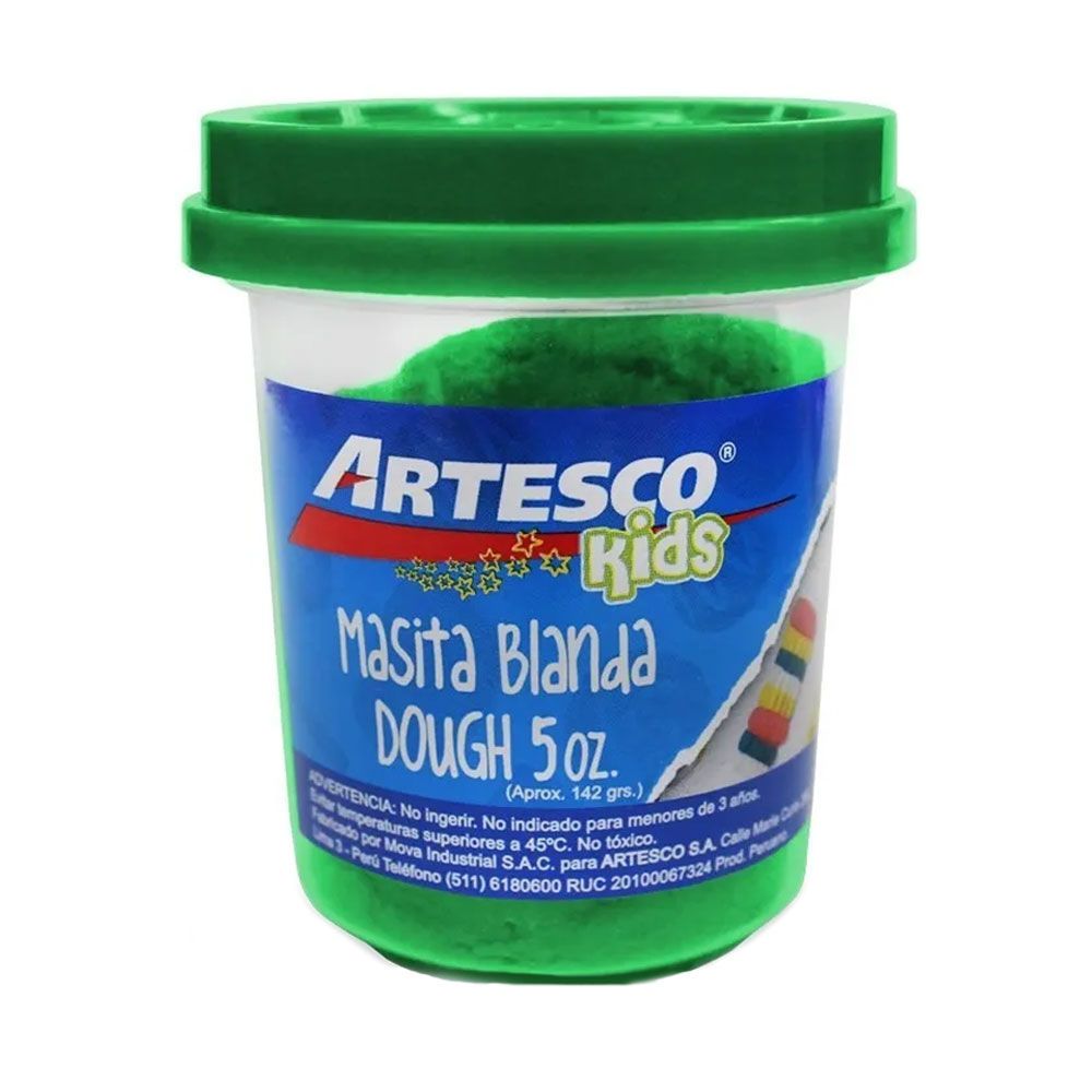 Masa Blanda Verde 142g Artesco