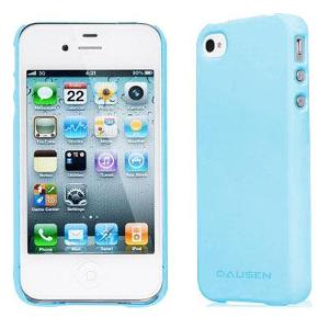 Funda Dausen para iPhone 4/4S de Goma Azul