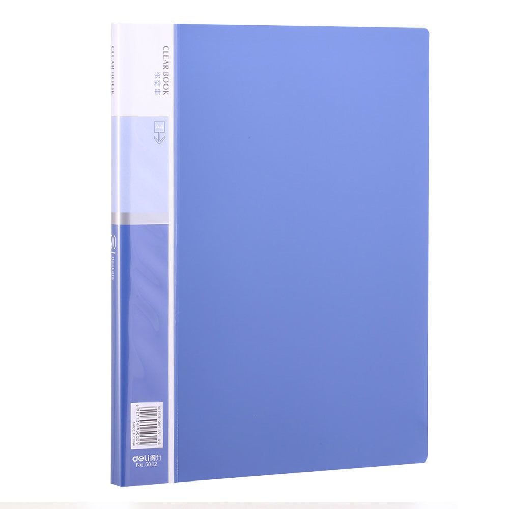 Carpeta 20 Fundas A4 Azul Deli E5002