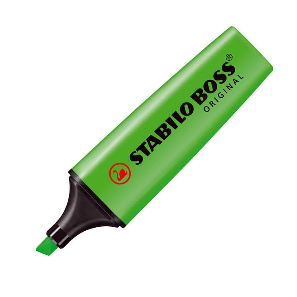 Resaltador Flúo Stabilo Boss Verde