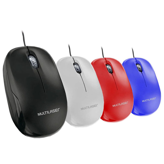 Mouse USB Negro 1200 DPI Multilaser MO255
