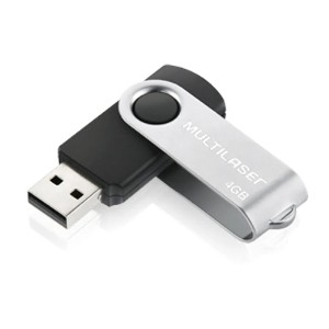 Pendrive Twist 2.0 4GB Multilaser PD586