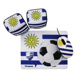 Kit Uruguay Mouse+Padmouse+Parlantes Kolke KMPP-100