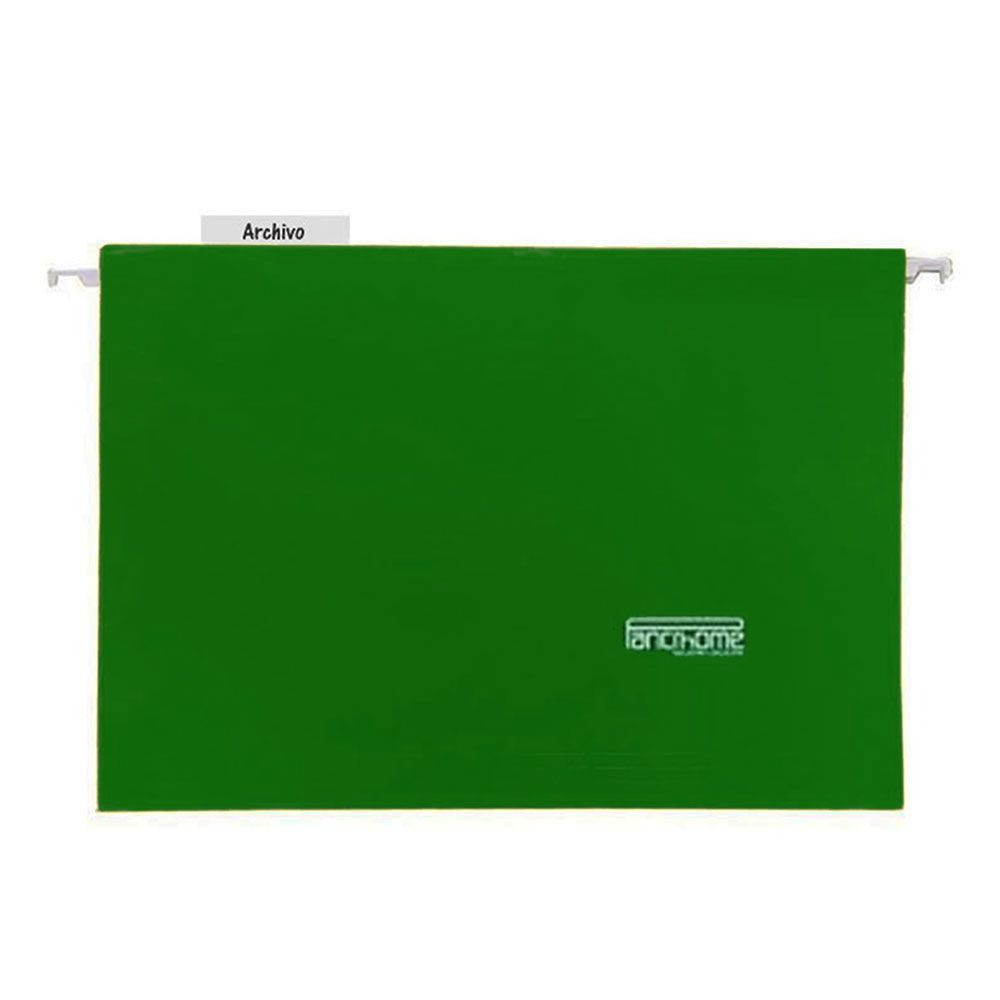 Carpeta Colgante Oficio con ventana Verde Pancrhome