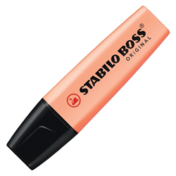 Resaltador Pastel Naranja Stabilo Boss