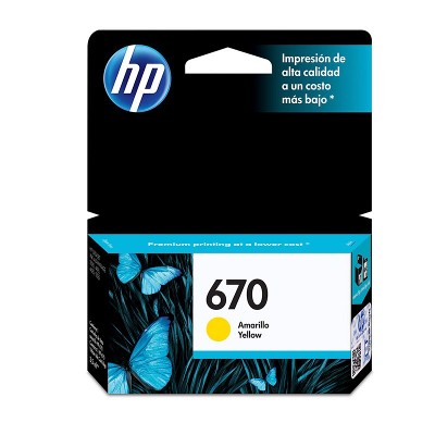 Cartucho Original HP 670 Amarillo 3525 4615 5525 5525