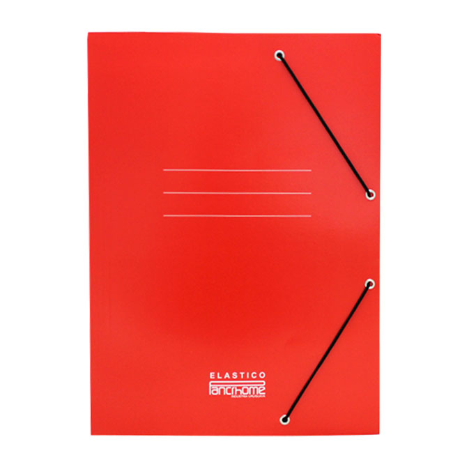 Carpeta Plastificada con Elástico Oficio Rojo Pancrhome