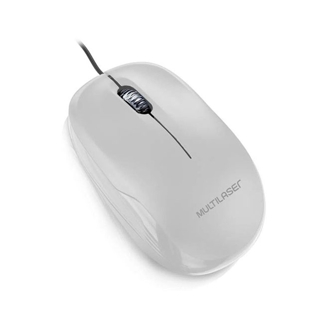 Mouse USB Blanco 1200 DPI Multilaser MO294