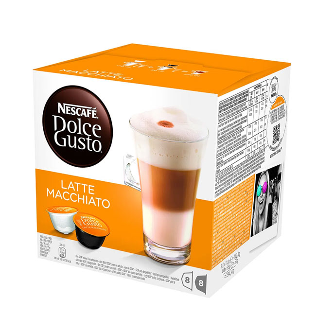 Café Nescafé Dolce Gusto Latte Macchiato x16 Cápsulas