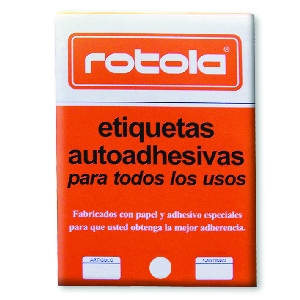 Etiqueta Manual Circular Rotola 30 Unidades 25 mm Blanco