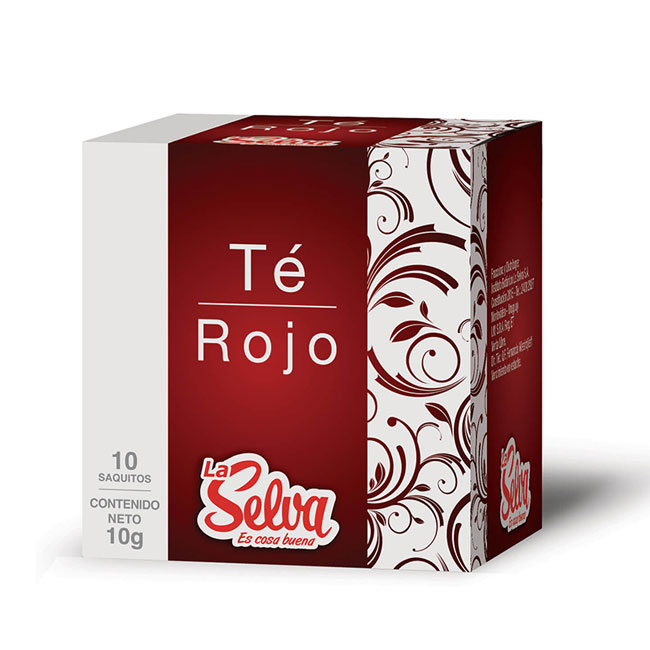 Té Rojo La Selva x10 saquitos de 1g 