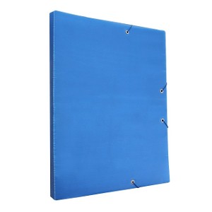 Carpeta Oficio 10mm azul con Elástico Polibras 