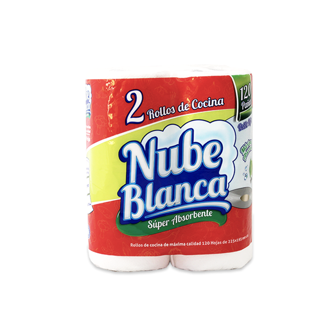 Papel Toalla Cocina Nuble Blanca X2 