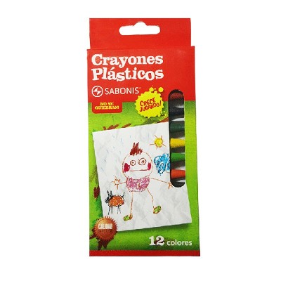 Crayones Plásticos x12 Sabonis