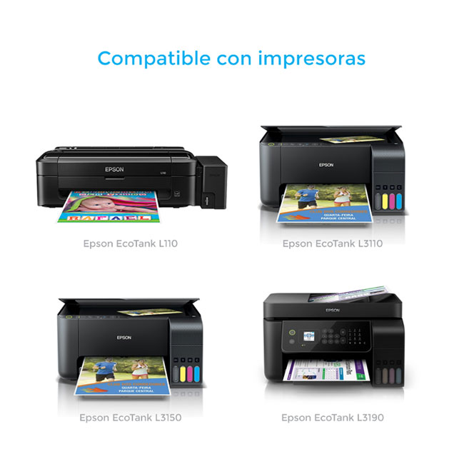 Botella de tinta Compatible Epson T544 Negro L3110 L3150 