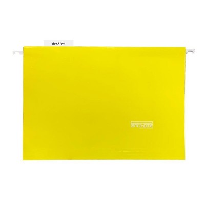 Carpeta Colgante Oficio con ventana Amarillo Pancrhome