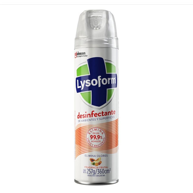 Desinfectante Ambiente Aerosol Frutal 360ml Lysoform