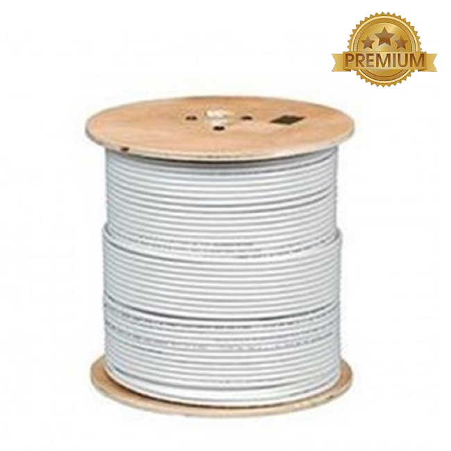 Bobina Cable Red Utp 305 metros Cat5E Premium Exterior Blanco Kolke 