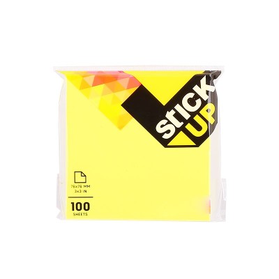 Notas Autoadhesivas 76x76mm Amarillas Fluo Deli