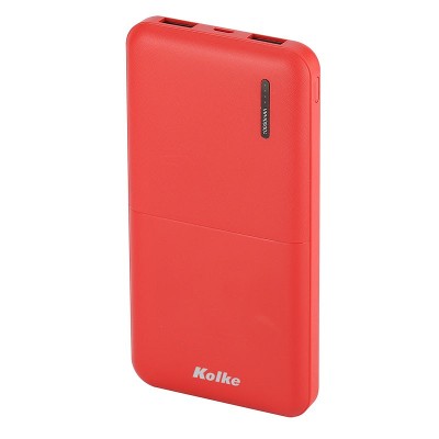 Power Bank Cargador USB Rojo 10.000mAh Kolke