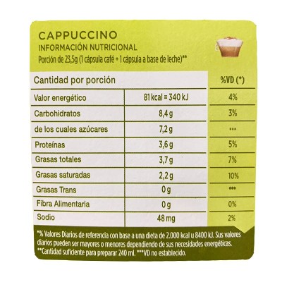 Café Nescafé Dolce Gusto Capuccino x16 Cápsulas
