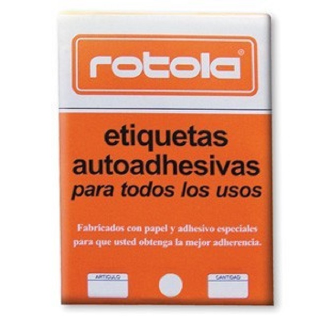 Etiqueta Manual Circular 1050 Unidades 20 mm Rotola