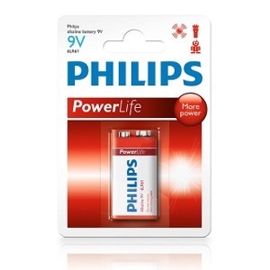 Pila Alcalina 9V Philips x1