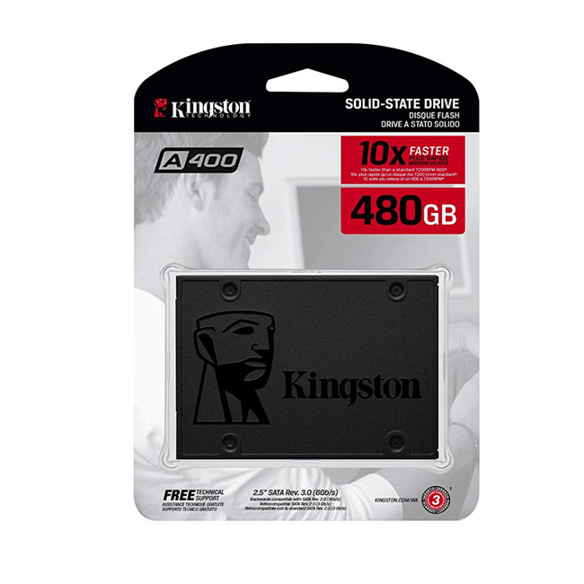 Disco Sólido Interno SSD Kingston 480GB A400 2.5