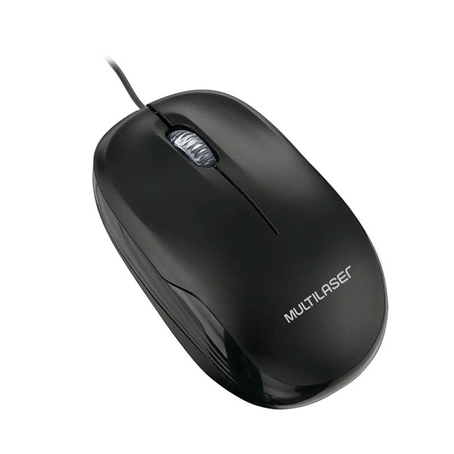 Mouse USB Negro 1200 DPI Multilaser MO255
