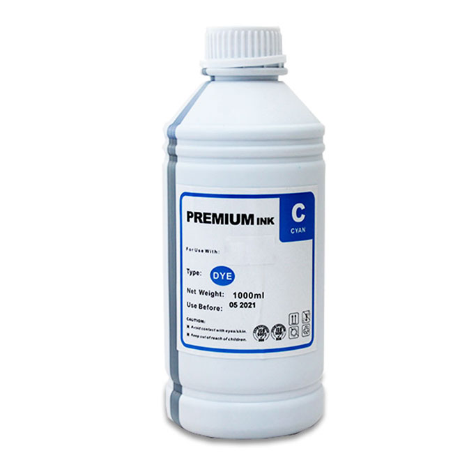Tinta Universal para Impresoras Sistema Continuo 1 Litro Cyan Compatible