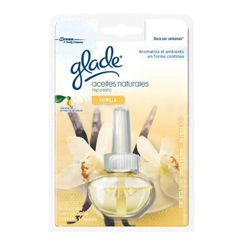 Aromatizante Repuesto Aceites Naturales Vainilla Glade