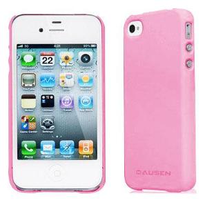 Funda Dausen para iPhone 4/4S de Goma Rosado