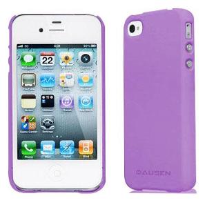 Funda Dausen para iPhone 4/4S de Goma Lila