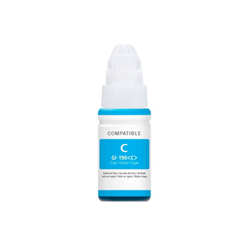 Tinta para Impresora Canon GI 190 Cyan G2010 2110 2800 3100 1100 Compatible