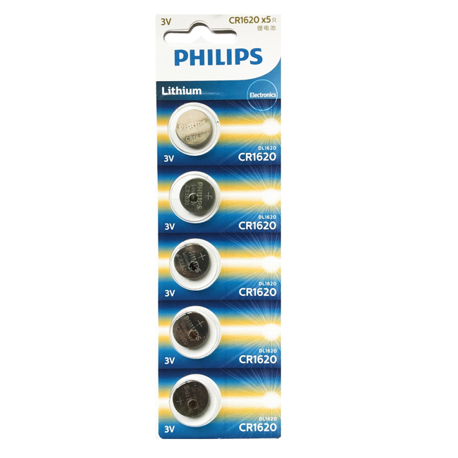 Pila Lithium mini cell CR1620 Philips x5