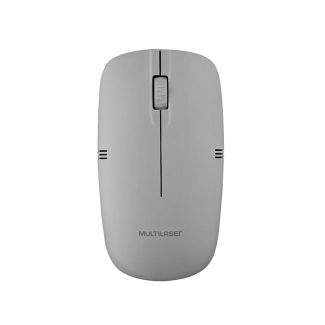 Mouse Inalámbrico Plata 1200 DPI Multilaser MO287