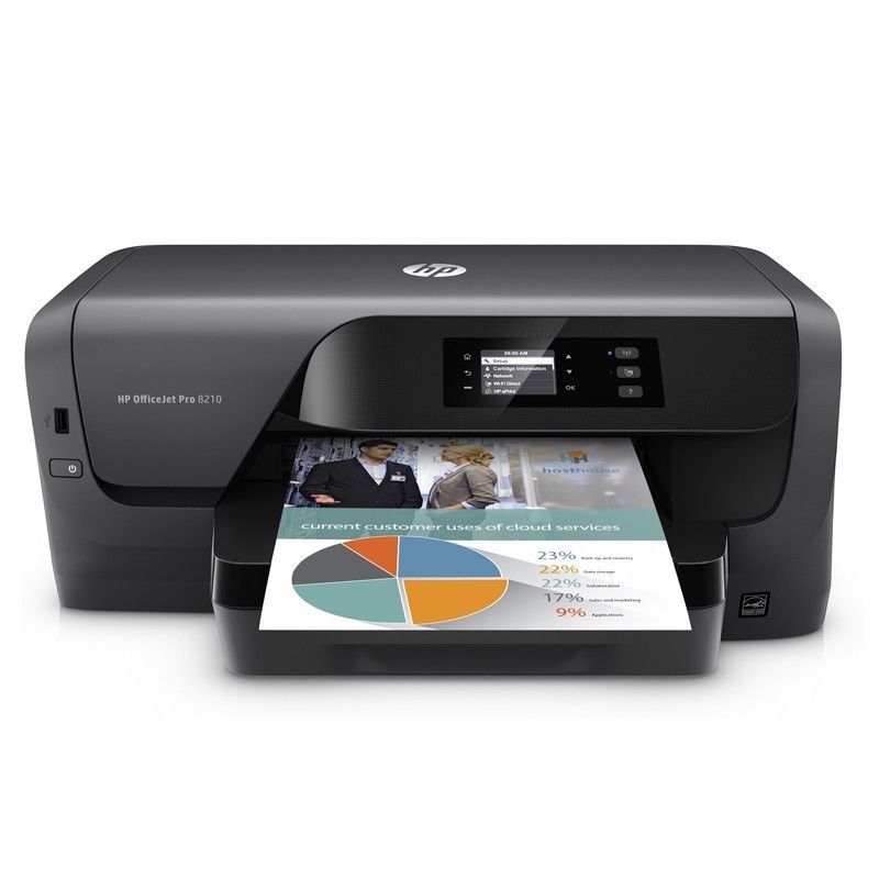 Impresora HP OfficeJet Pro 8210 Doble Faz + Cartuchos incluidos 