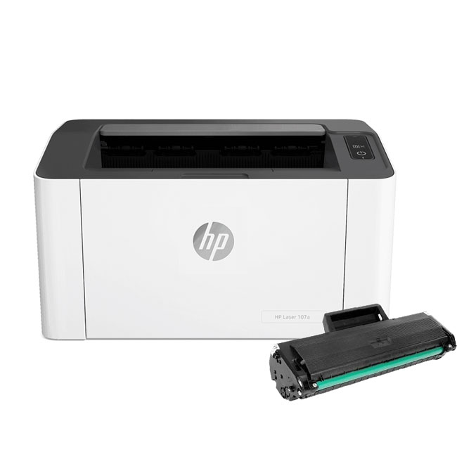 Impresora Láser HP 107W Wifi Monocromática Doble Faz + Toner Incluido