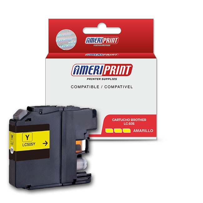 Cartucho Compatible Brother LC-505 Amarillo DCPJ100