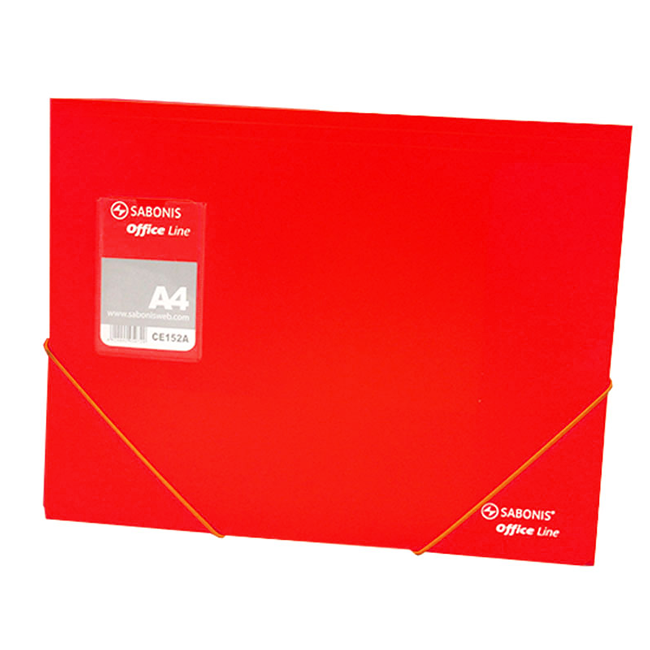 Carpeta A4 PVC Roja Sabonis CE125A 