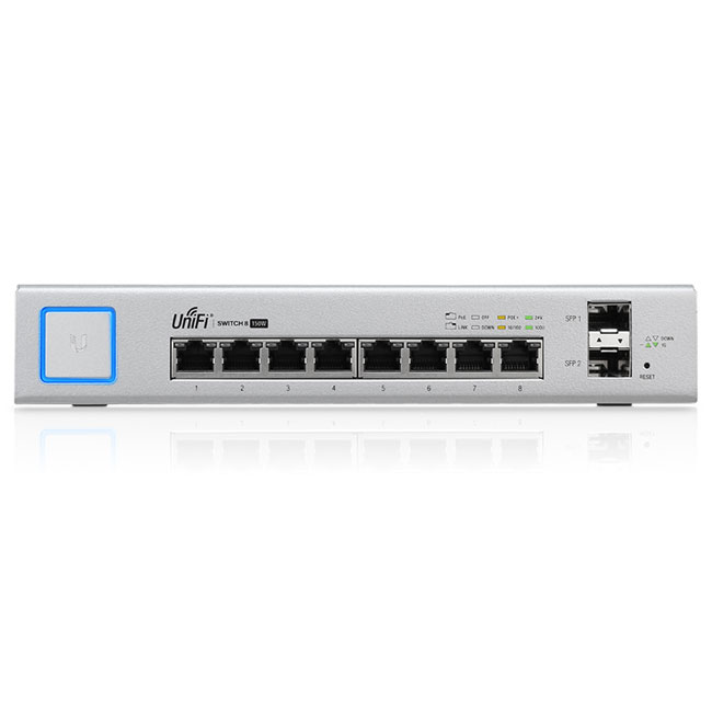 Switch Conmutador 8 Puertos 150W Ubiquiti 