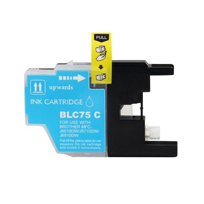 Cartucho Compatible Brother LC 75 Cyan MFC J430 625 825 