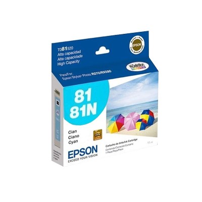 Cartucho Original Epson T 081 Cyan 1410 R 270 290 RX 590