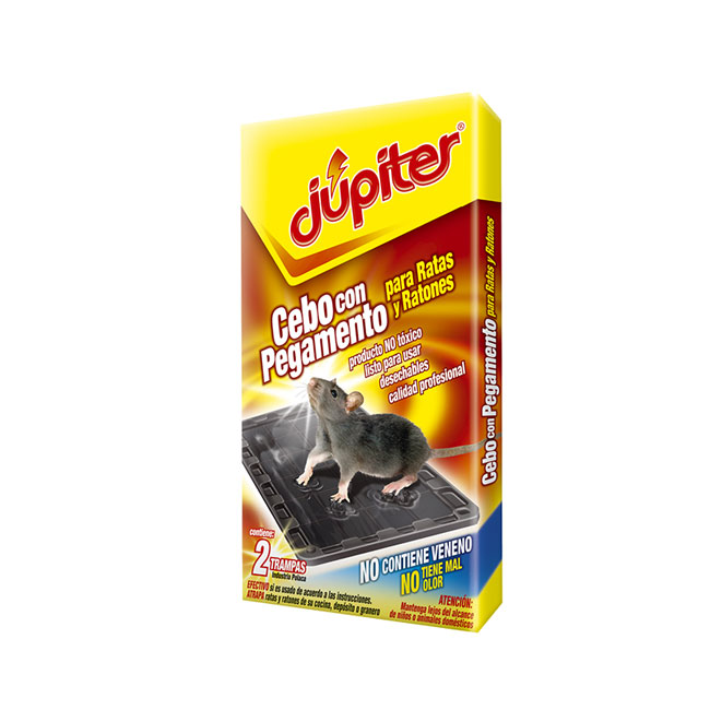 Trampa Pegamento para Ratas Júpiter