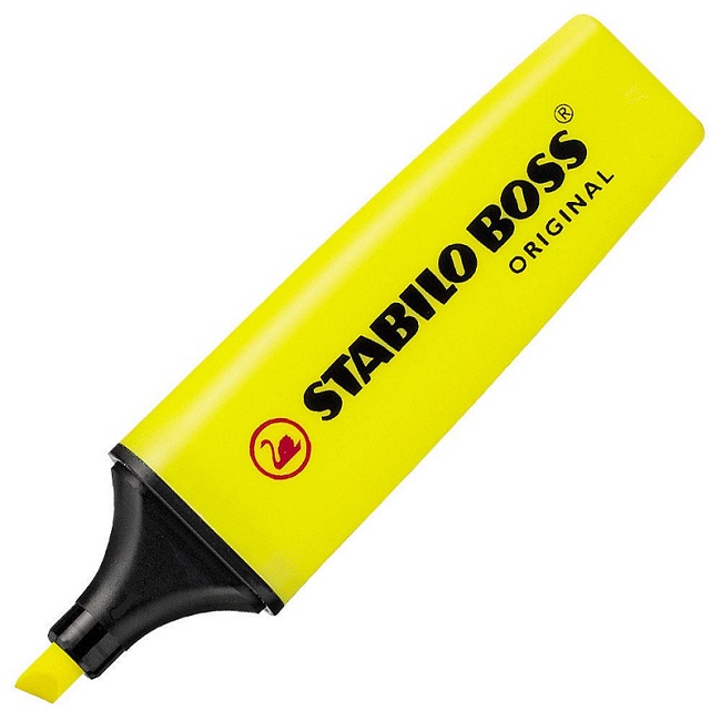 Resaltador Flúo Amarillo Stabilo Boss