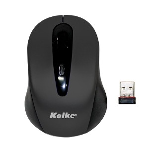 Mouse inalámbrico Kolke KM-116 Negro sin bat.
