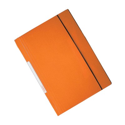 Carpeta Plastificada con Elástico Oficio Naranja Teoria+