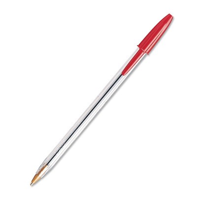 Lapicera Cristal Roja Bic